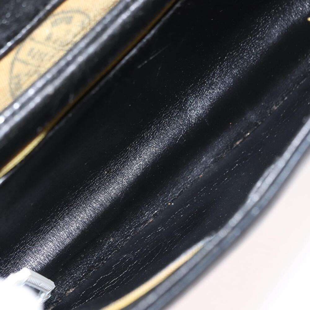 Christian Dior Hand Bag Calf Skin 2way Black Silver Auth 160958 - Picture 11 of 16